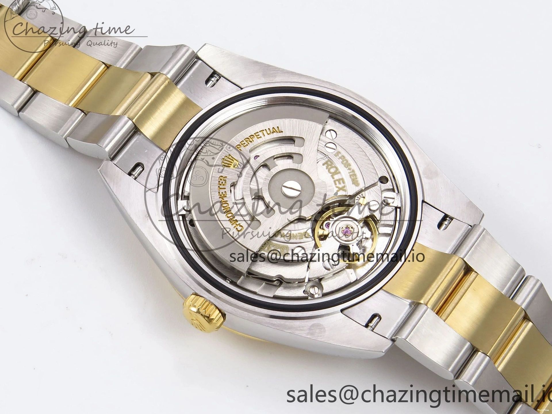 MiroTime 1229 DateJust 41 126333 EWEF Best Edition YG Diamonds Dial on SS YG Oyster Bracelet A Minimalist 973